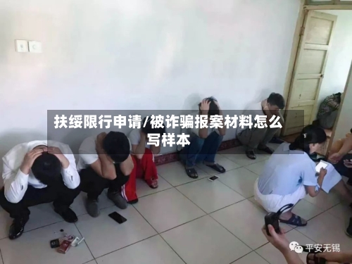 扶绥限行申请/被诈骗报案材料怎么写样本