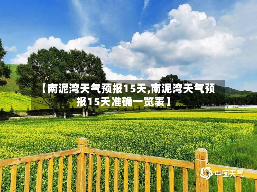 【南泥湾天气预报15天,南泥湾天气预报15天准确一览表】