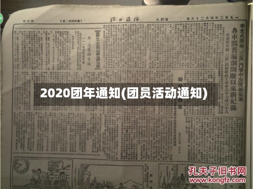 2020团年通知(团员活动通知)