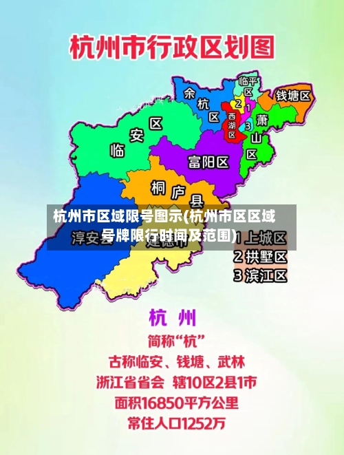 杭州市区域限号图示(杭州市区区域号牌限行时间及范围)