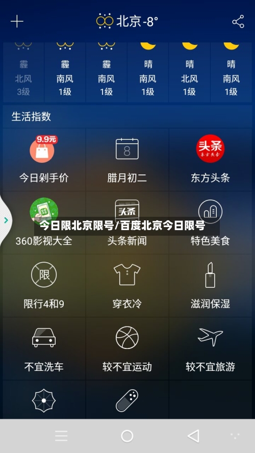 今日限北京限号/百度北京今日限号