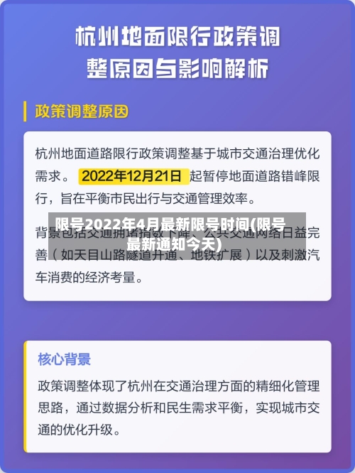 限号2022年4月最新限号时间(限号最新通知今天)