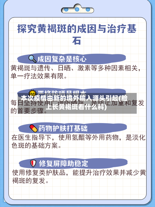 本次疫情由新的境外输入源头引起(脸上长黄褐斑看什么科)