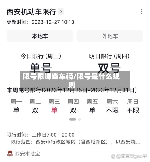 限号限哪些车辆/限号是什么规则