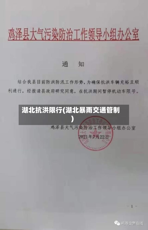 湖北抗洪限行(湖北暴雨交通管制)
