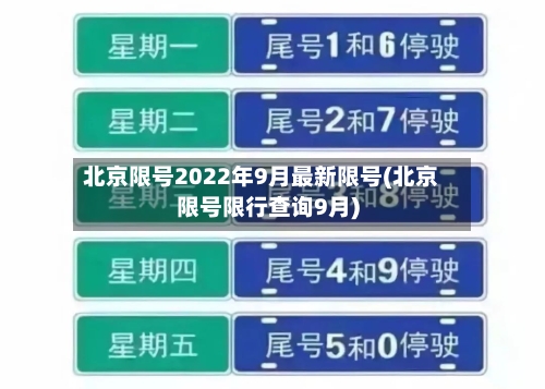 北京限号2022年9月最新限号(北京限号限行查询9月)
