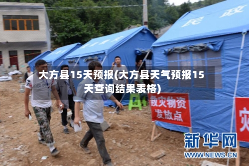 大方县15天预报(大方县天气预报15天查询结果表格)