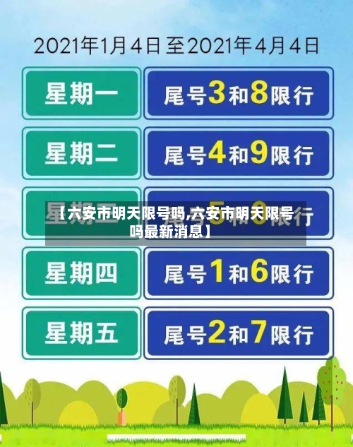 【六安市明天限号吗,六安市明天限号吗最新消息】