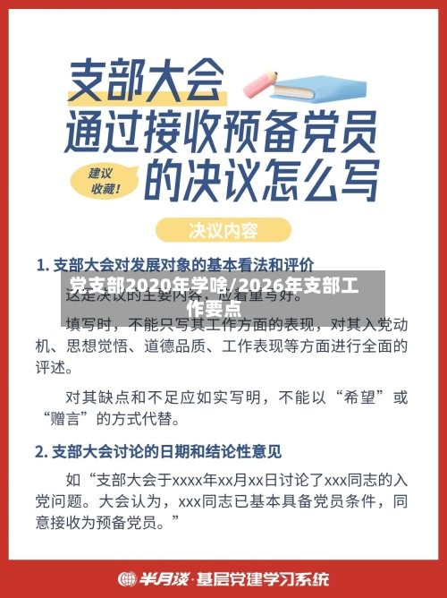 党支部2020年学啥/2026年支部工作要点
