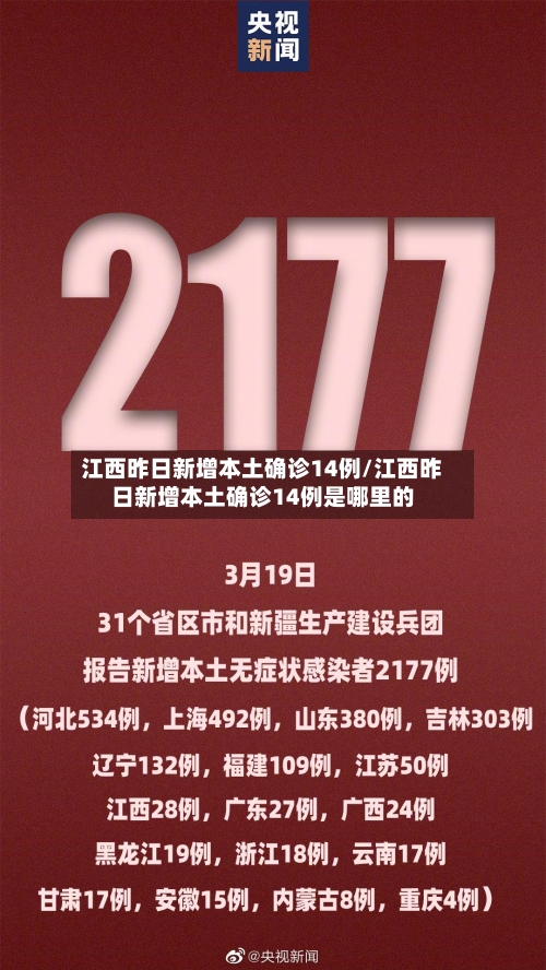 江西昨日新增本土确诊14例/江西昨日新增本土确诊14例是哪里的