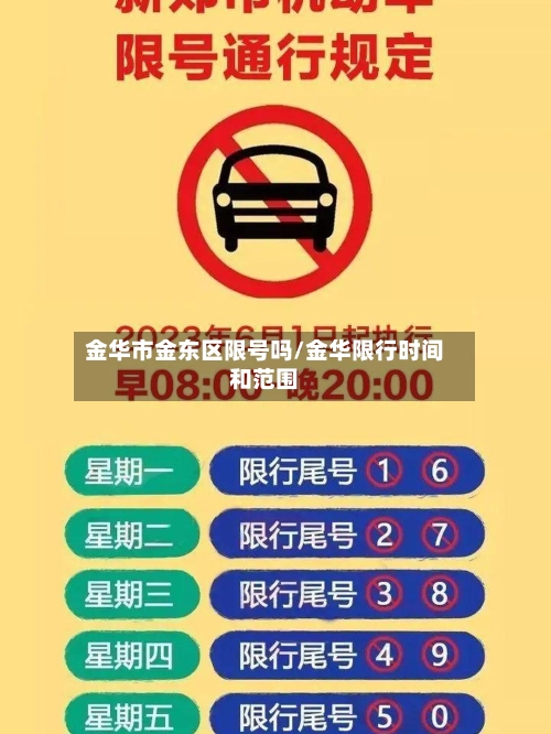 金华市金东区限号吗/金华限行时间和范围