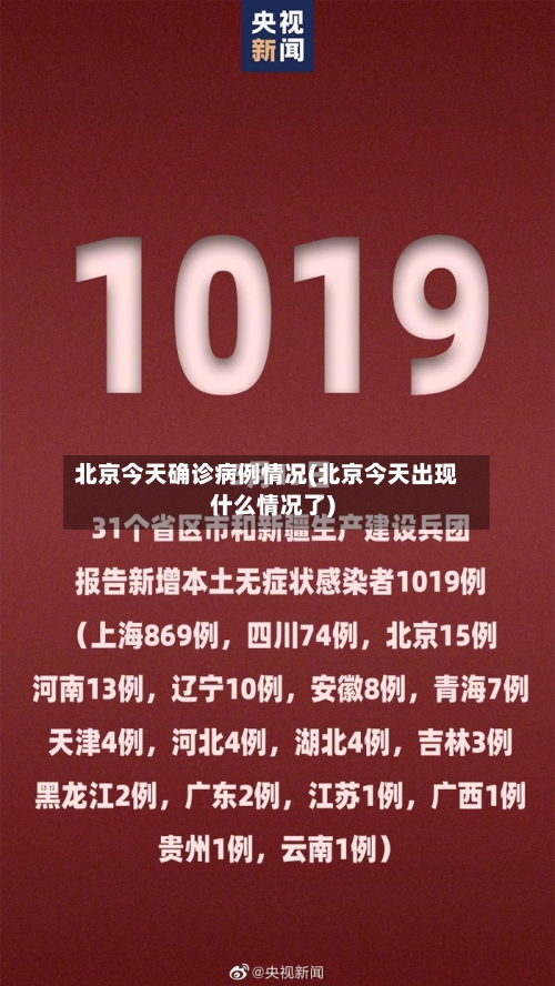 北京今天确诊病例情况(北京今天出现什么情况了)