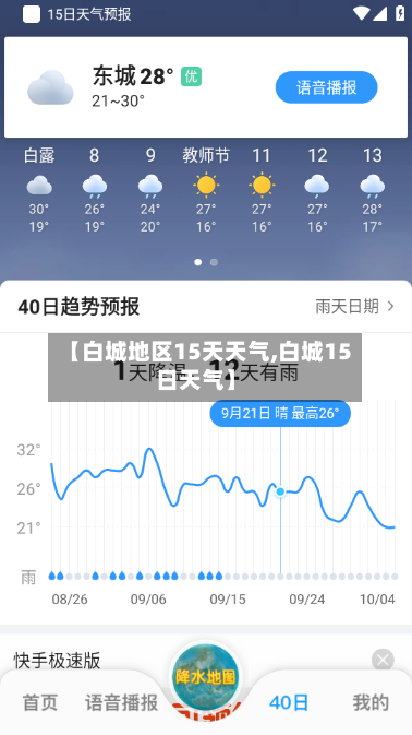 【白城地区15天天气,白城15日天气】