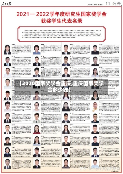【2020国家奖学金重庆,重庆国家奖学金多少钱】