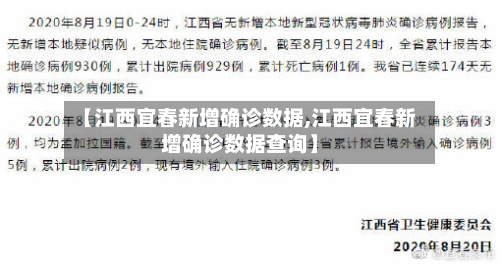 【江西宜春新增确诊数据,江西宜春新增确诊数据查询】