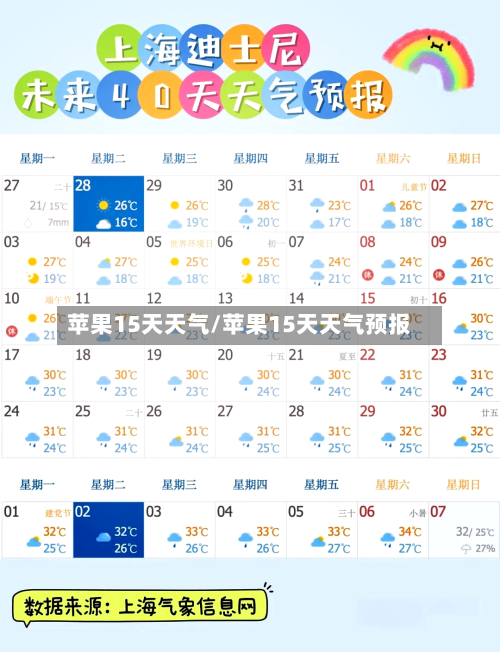 苹果15天天气/苹果15天天气预报