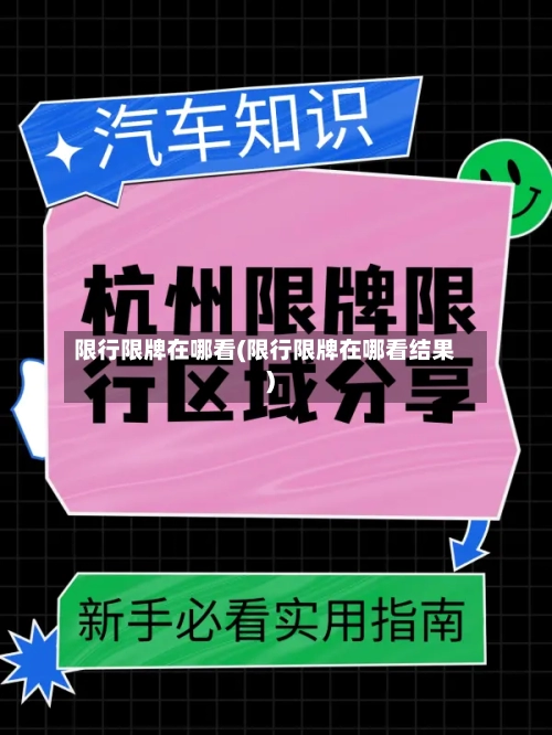 限行限牌在哪看(限行限牌在哪看结果)
