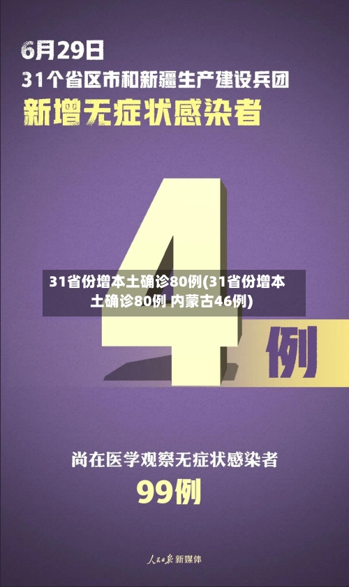 31省份增本土确诊80例(31省份增本土确诊80例 内蒙古46例)