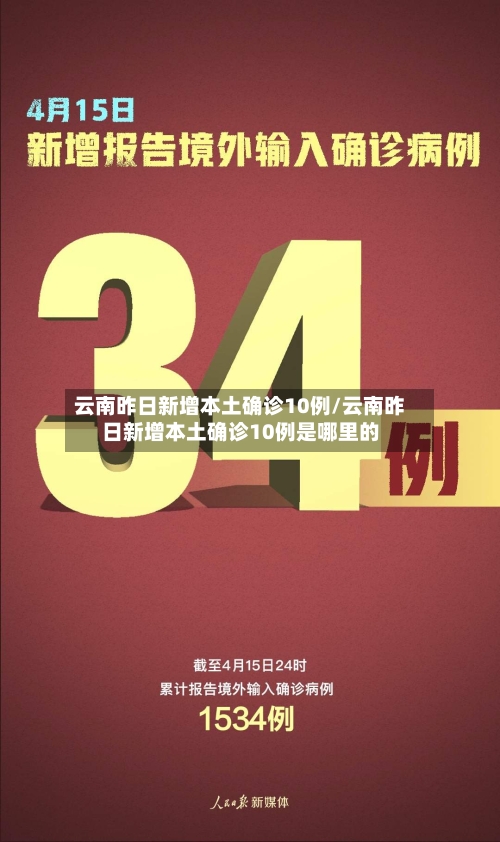 云南昨日新增本土确诊10例/云南昨日新增本土确诊10例是哪里的