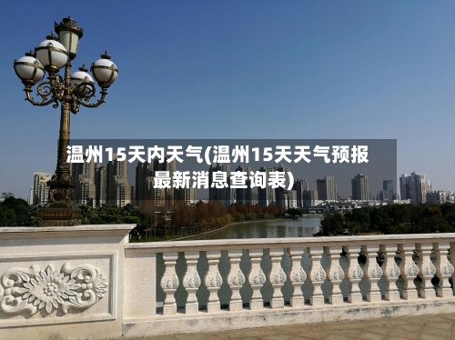 温州15天内天气(温州15天天气预报最新消息查询表)