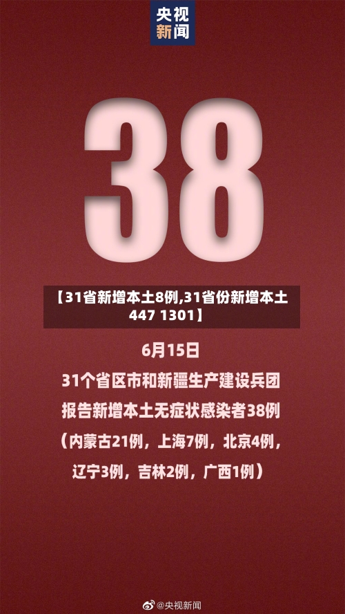 【31省新增本土8例,31省份新增本土447 1301】