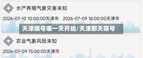 天津限号哪一天开始/天津那天限号