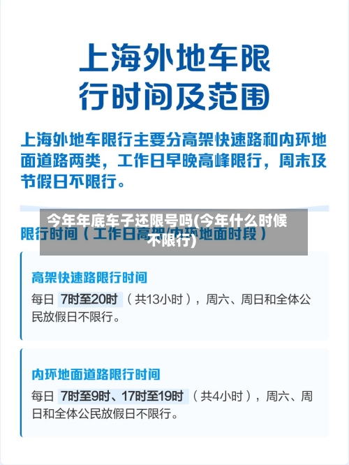 今年年底车子还限号吗(今年什么时候不限行)
