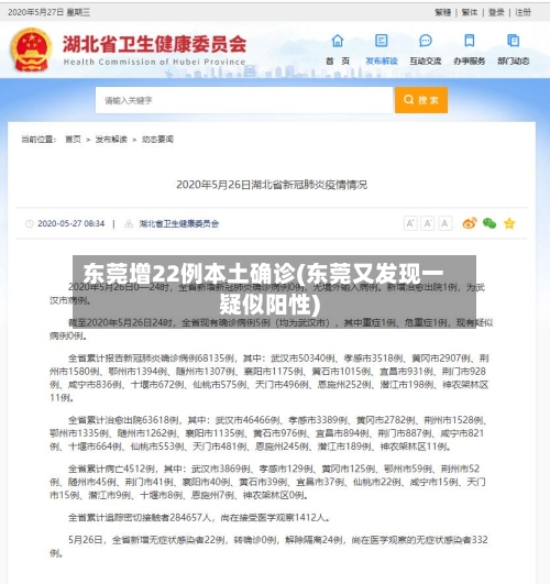 东莞增22例本土确诊(东莞又发现一疑似阳性)