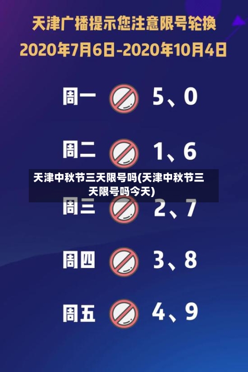 天津中秋节三天限号吗(天津中秋节三天限号吗今天)