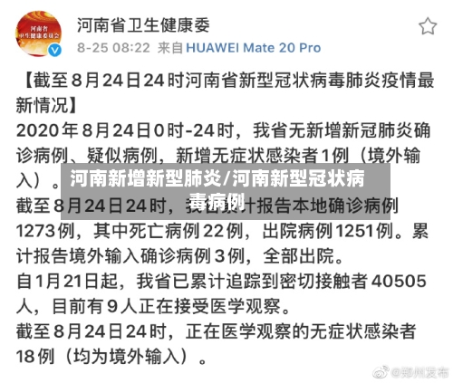 河南新增新型肺炎/河南新型冠状病毒病例