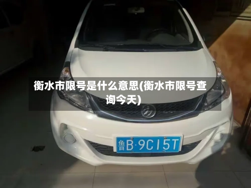 衡水市限号是什么意思(衡水市限号查询今天)