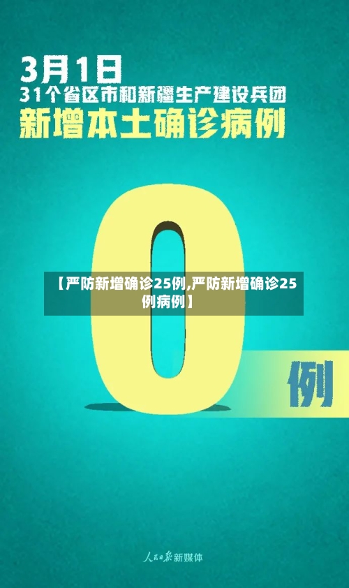 【严防新增确诊25例,严防新增确诊25例病例】