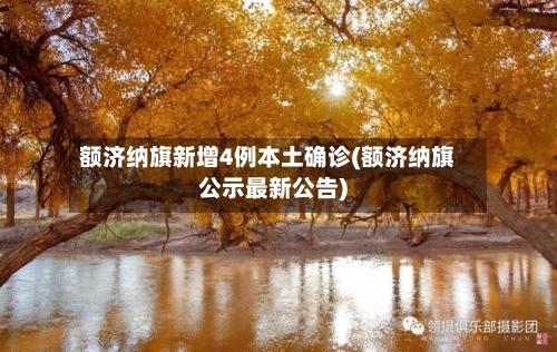 额济纳旗新增4例本土确诊(额济纳旗公示最新公告)
