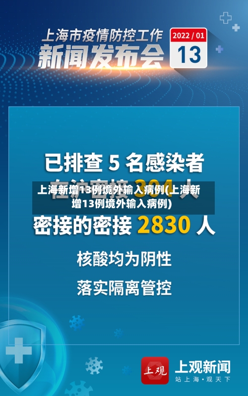 上海新增13例境外输入病例(上海新增13例境外输入病例)