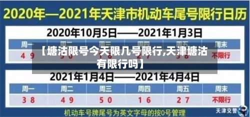【塘沽限号今天限几号限行,天津塘沽有限行吗】