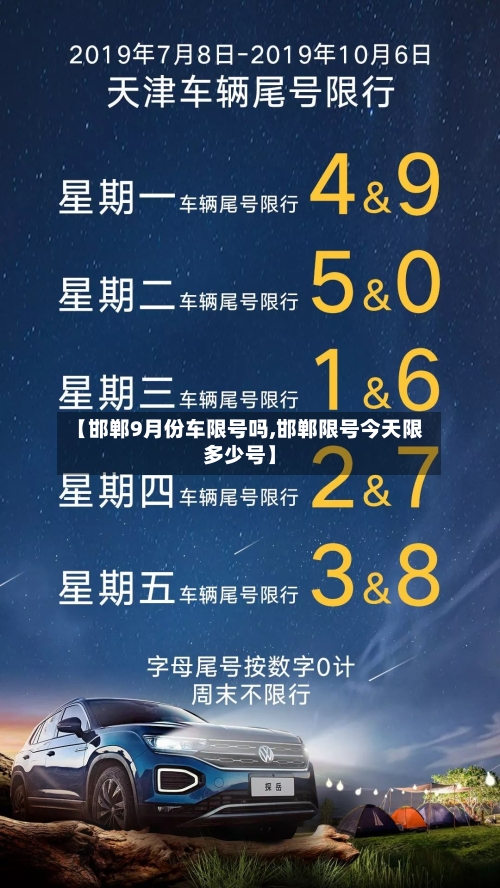 【邯郸9月份车限号吗,邯郸限号今天限多少号】