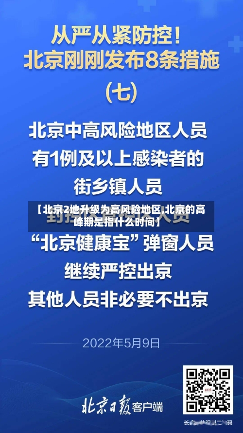 【北京2地升级为高风险地区,北京的高峰期是指什么时间】
