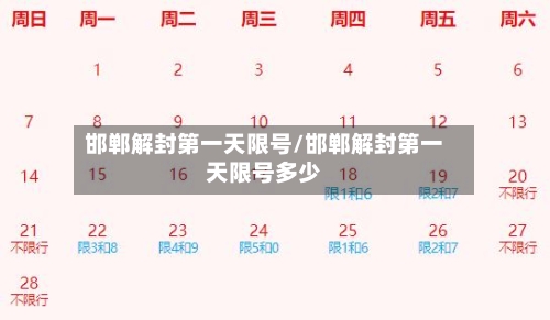 邯郸解封第一天限号/邯郸解封第一天限号多少