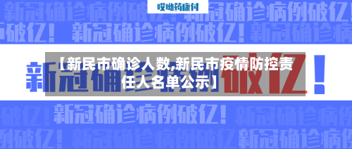 【新民市确诊人数,新民市疫情防控责任人名单公示】