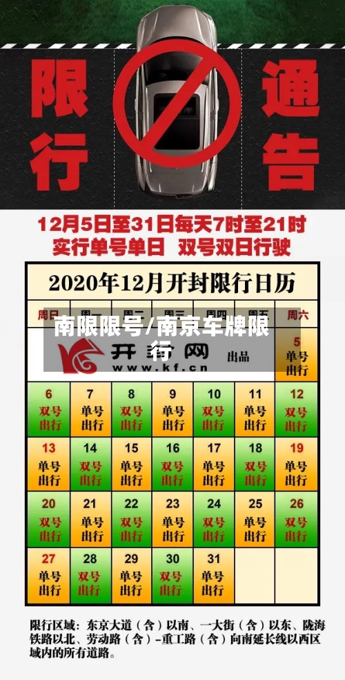 南限限号/南京车牌限行
