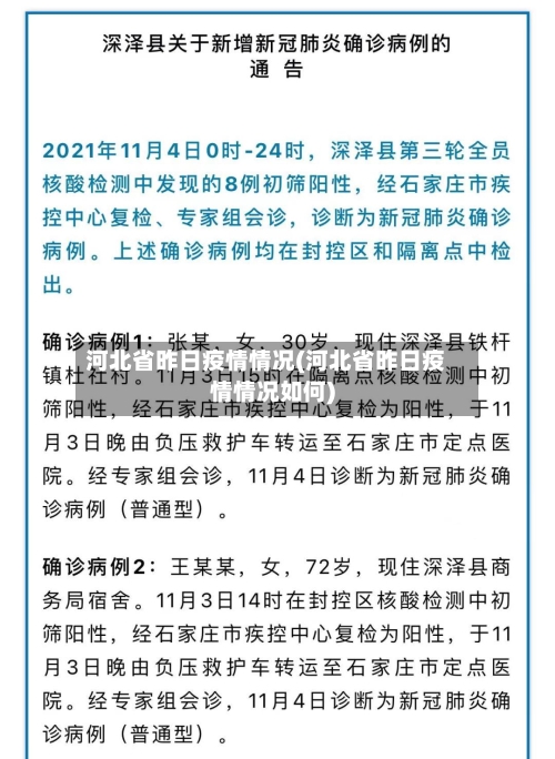 河北省昨日疫情情况(河北省昨日疫情情况如何)