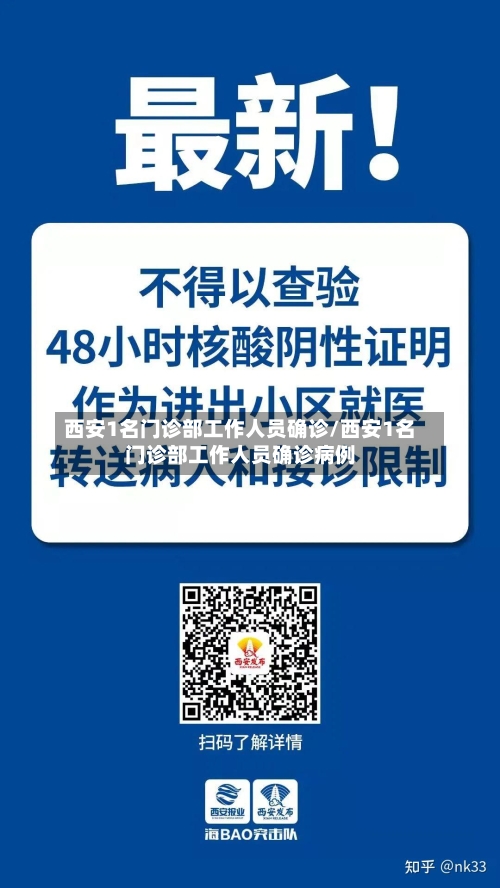 西安1名门诊部工作人员确诊/西安1名门诊部工作人员确诊病例