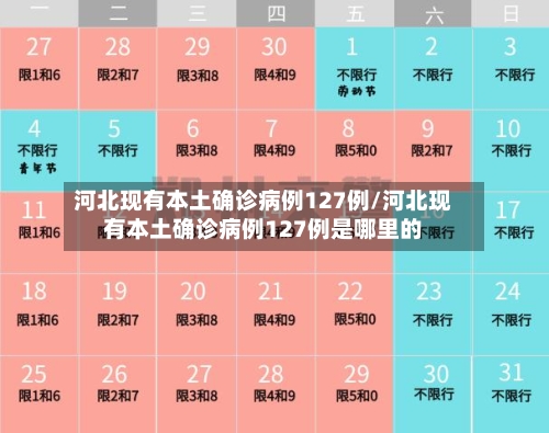河北现有本土确诊病例127例/河北现有本土确诊病例127例是哪里的