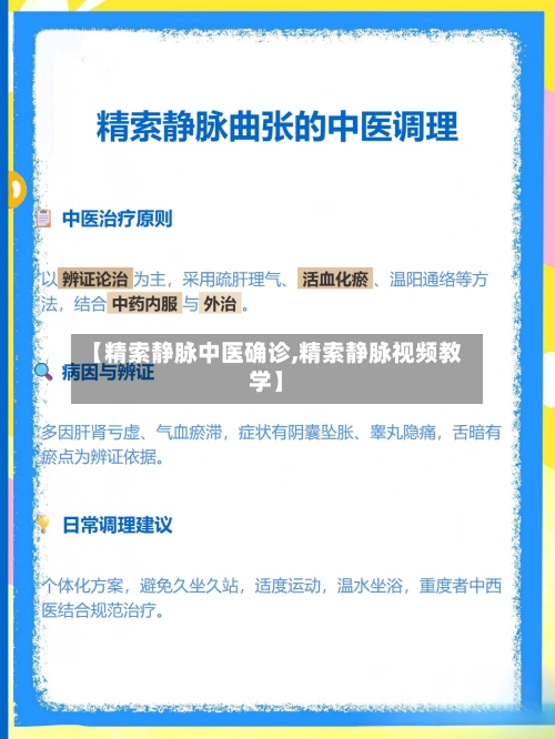 【精索静脉中医确诊,精索静脉视频教学】