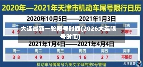 大连最新一轮限号时间(2026大连限号时间)