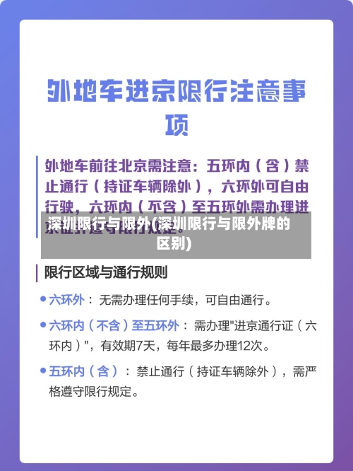 深圳限行与限外(深圳限行与限外牌的区别)