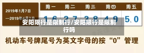 安阳限行是限制行/安阳限行是限制行吗